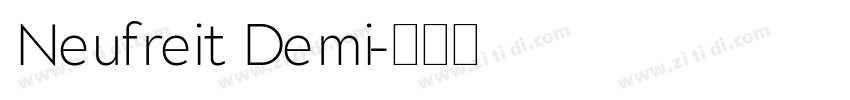 Neufreit Demi字体转换